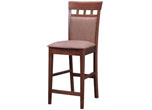 Counter Stool with Cushion Back Rich Walnut