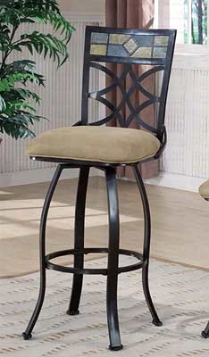 Tiled Back and Cushioned seats Bar stool