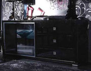 VG 6808 Black   Crocodile texture Buffet