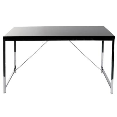 Office Desk Giorgia-Black Chrome