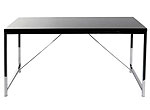 Office Desk Giorgia-Black Chrome