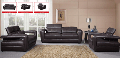 Modern Leather Sofa Set