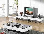 Modern Glossy white TV stand CR059