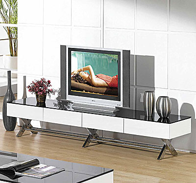 Modern Glossy white TV stand CR059