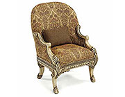 BT 058 Italian Baroque Accent Chair in Cream Finish