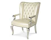 Hollywood Swank Creamy Pearl Desk Chair by AICO