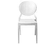 Modern Stackable Chair White EStyle 701