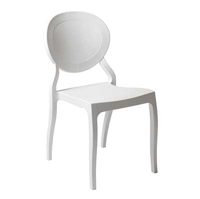 Modern Stackable Chair White EStyle 701