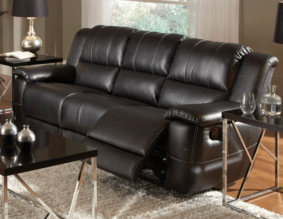 leather in motion sofa