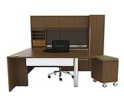 U-Shape Arc End Top Office Collection CH-V-736