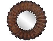 Wood Sunburst wall Designer Mirror HRE 059