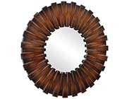 Wood Sunburst wall Designer Mirror HRE 059