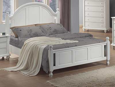 Romana Traditional White Bed CO 181