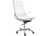 High Back Office Chair in White Z-232