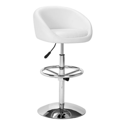 Comfortable Bar Stool Z011 in White