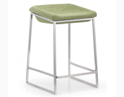 Modern Fabric Counter Chair Z036 in Green