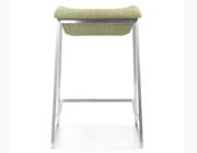 Modern Fabric Counter Chair Z036 in Green