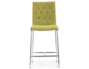 Modern Counter Fabric Chair Z339 in Pea