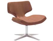 Unique Shape Occasional Brown Chair Z502