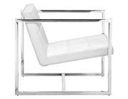 Modern White Tufted Chair Z074