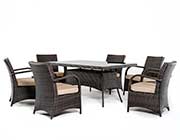 Outdoor Glass top dining set VG498