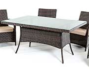 Outdoor Glass top dining set VG498