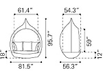 Modern Outdoor Collection Bed ZU76