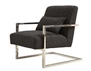 Charcoal Fabric Accent Chair AR461
