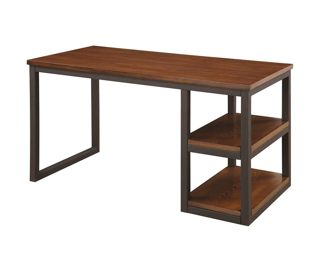 Desk best sale black brown