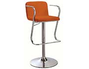 Red Fabric Adjustable Bar Stool CO 093
