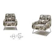 Modern Fabric Accent Chair K962
