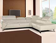 Blanca Leather Sectional Sofa by Nicoletti