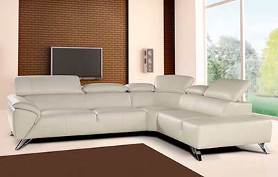 Blanca Leather Sectional Sofa by Nicoletti