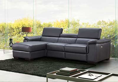 Premium Leather Sectional sofa with Power Recliner NJ Ariana