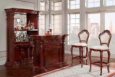 Mahogany French Provincial Bar 9181