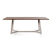 Modern Dark Aged Oak Dining Table VG418