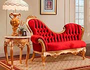 French Provincial Chaise Lounge 756