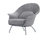 Gray Fabric Accent Chair NP 001