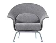 Gray Fabric Accent Chair NP 001