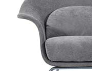 Gray Fabric Accent Chair NP 001