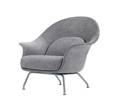 Gray Fabric Accent Chair NP 001