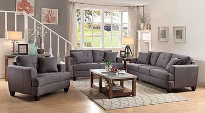 Charcoal Fabric Sofa set CO 175