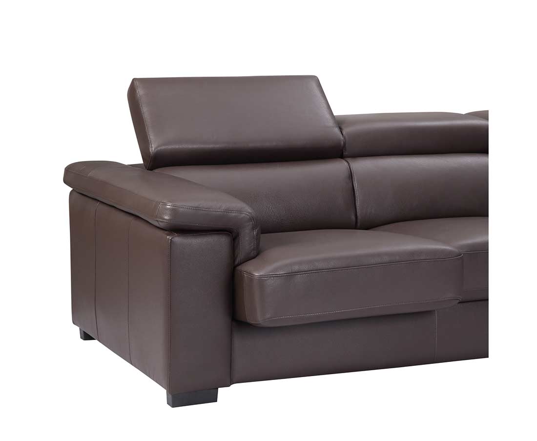 2007 brown leather sectional sofa