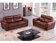 Brown Italian leather sofa AEK 088