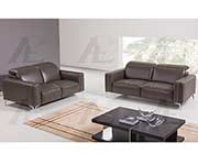 Taupe Italian leather sofa AEK 069