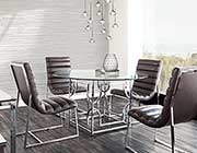 Round Glass Top Dining Table DS Amos