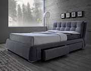 Grey Fabric Storage bed CO 523