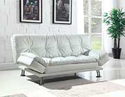 Contemporary White Sofa Bed CO 291