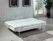 Contemporary White Sofa Bed CO 291