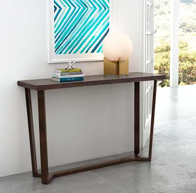 Grey Oak Finish Console table Z664